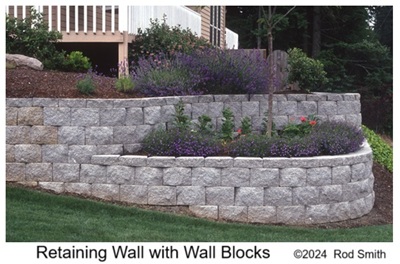 Walls level steep slopes